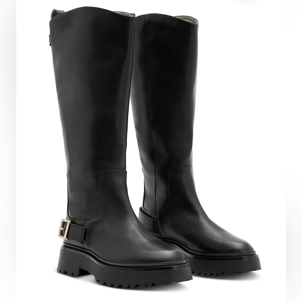 ALL SAINTS Women's Opal Pull On Riding Boots SZ 7 women’s